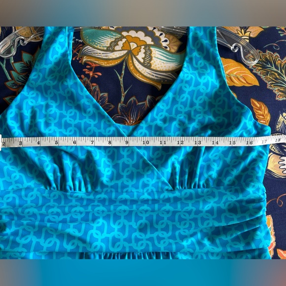 Jude Connolly size medium Maxi Dress, pattern blue - Picture 7 of 9